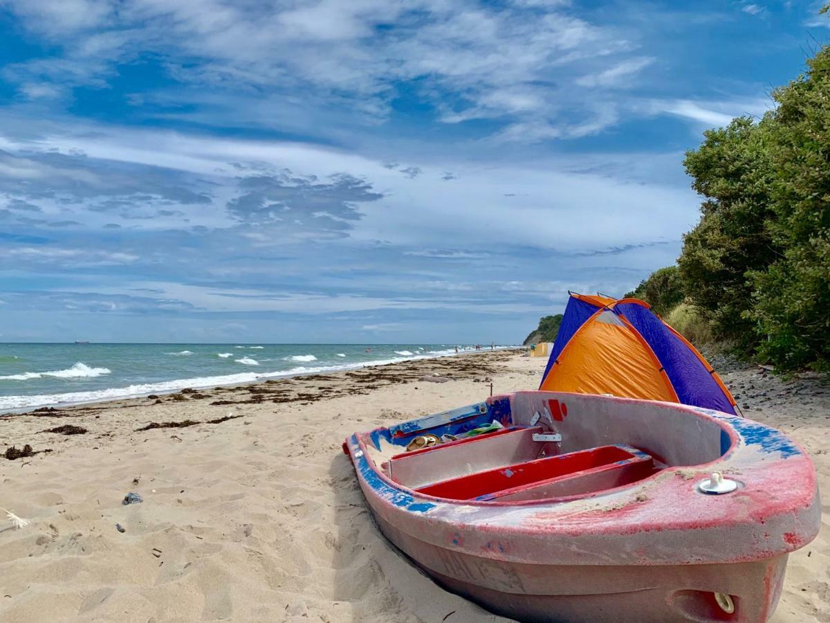Strandnahe Ferienwohnung Ruegen ดรันส์เคอ ภายนอก รูปภาพ